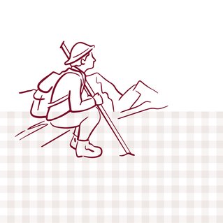 Illustration der Referenzen von Martina Leimegger: Alpenrast Corporate Identity
