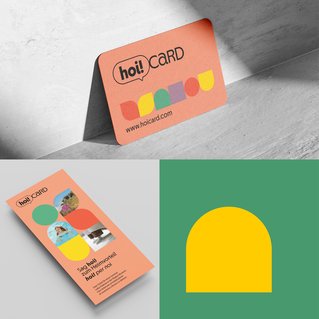 Illustration der Referenzen von Martina Leimegger: hoi!Card Corporate Identity